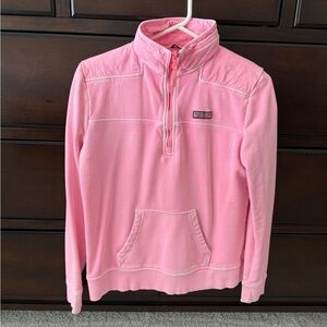 Vineyard Vines Pink Quarter-Zip Shep Shirt